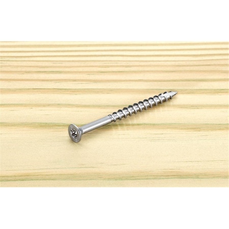 Tinkertools No.10 x 2.5 in. Star Flat Head Stainless Steel Deck Screws, 75PK TI1679372